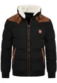 Produktbild: OneRedox Winterjacke ORVARDO Herren warme Pufferjacke mit Kunstfellkragen Steppjacke