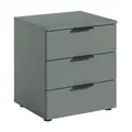 Produktbild: Nachttisch Nachtkommode 3 Schubladen Salbei Dekor B 45,2 x H 50,7 x T 40 cm