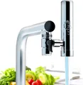 Produktbild: GEYSER EURO Wasserfilter für Wasserhahn Zuhause Küche, Wasserhahn-Filtersystem mit Filterkartusche aus Aragon