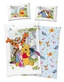Produktbild: Disney Winnie The Pooh Bettwäsche 40x60 + 100x135cm 100% Baumwolle mit Reißve...