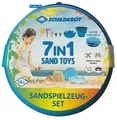 Produktbild: 7in1 Sandspielzeug blau Eimer, Sieb, Schaufel, Löffel+Formen, Schildkröt Neu OVP