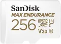 Produktbild: SanDisk Max Endurance microSDXC Speicherkarte 256GB + SD Adapter SDSQQVR-256G-GN6IA