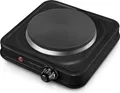 Produktbild: Esperanza Elektrische Kochplatte EKH003K Schwarz 1000 W 21 x 6 x 21 cm