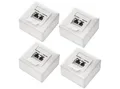 Produktbild: deleyCON deleyCON 4x CAT6a Netzwerkdose 2x RJ45 Port Geschirmt Aufputz Netzwerk-Adapter