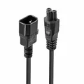 Produktbild: Lindy 30341 Verlängerungskabel IEC C14 auf IEC C5, Kleeblatt-Verlängerungskabel, 2 m