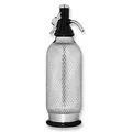 Produktbild: iSi 1060 Sodamaker Classic, 1,0 L, Wassersprudler für Sprudelwasser, Sprudler mit PEN-Flasche aus Edelstahlgewebe, Kohlensäure für Wasser, Sodabereiter, Barzubehör im Vintage-Look 106001 Edelstahl