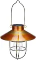 Produktbild: Lunartec Gartendekorationen Solar: Deko-Solar-Hängelampe im bronzenen Retro-Look, 600-mAh-Akku, IP44 (Hängelampen LED, LED Hängelampen Retro, Beleuchtung)