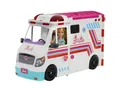 Produktbild: Barbie Emergency Vehicle Transforming Ambulance and Care Clinic with 20+ Pieces