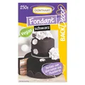 Produktbild: Günthart BackDecor 250 gr schwarz Fondant, 100% Vegan, Palmölfrei, Reißfest zum überziehen von Torten und Kuchen, zum Modellieren geeignet, 1er Pack (1 x 250 g)