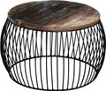 Produktbild: vidaXL Couchtisch Rund Altholz Massiv 68x37 cm