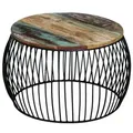 Produktbild: vidaXL Couchtisch Rund Altholz Massiv 68x37 cm