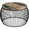 Produktbild: vidaXL Couchtisch Rund Altholz Massiv 68x37 cm 243300