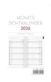 Produktbild: 2026 ADINA Monats-Sichtkalender 9x15cm 2S/1Monat Einlage