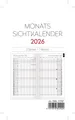 Produktbild: 2026 ADINA Monats-Sichtkalender 9x15cm 2S/1Monat Einlage