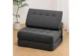 Produktbild: MECO Schlafsofa 3-in-1 umwandelbarer Klappsofa Bett Schlafsessel mit Kissen, Schlafcouch Bodensofa-Lounge für Schlafzimmer Wohnzimmer 100×80cm