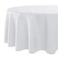Produktbild: Tischdecke Wien Home, Moderne Tischwäsche mit Fleckschutz für das ganze Jahr, weiß, 140x180 cm oval