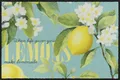Produktbild: Salonloewe Eingangsmatte & Fußmatte Happy Lemon- Waschbare Wohnmatte in 50 x 75 cm - Sauberlauf in Schmutzfangmatte mit Zitronen- Design