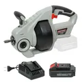 Produktbild: Dino KRAFTPAKET 18V-450W Akku Rohrreiniger elektrisch mit 2Ah Akku und 2.5A-Ladegerät | Rohrreinigungsspirale geeignet für Rohrdurchmesser 19-76mm-Rohrreinigungsgerät