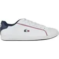 Produktbild: Lacoste Graduate Herrenschuhe Sneaker Weiß, Schuhgröße:EUR 42 | UK 8 - Weiß/Dunkelblau - 42