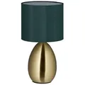 Produktbild: relaxdays Nachttischlampe Touch Nachttischlampe gold grün