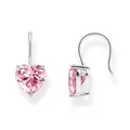 Produktbild: THOMAS SABO Schmuck Damen-Ohrringe mit pinkfarbenem Zirkonia-Herz Silber H2288-0