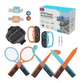 Produktbild: 18 in 1 Sport Zubehör Set für Nintendo Switch 2 von MMOBIEL – Familienparty-Paket mit Tennisschlägern, Golfschlägern, Schwertern, Bein-/Handgelenkriemen & Mehr für Switch Sportspiele