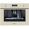 Produktbild: Smeg Kaffeevollautomat Cortina, Creme, Metall, Glas, 59.5x45.5x38 cm, Made in Italy, Betriebskontrollleuchte, Kaffeeauslauf höhenverstellbar, Milchdüse Brüheinheit entnehmbar, Mahlgrad einstellbar, Heißwasserfunktion, Kaffeetemperatur Einfüllschacht für gemahlenen Kaffee, Bohnennachfüllanzeige, Wassernachfüllanzeige, Tropfschale Milchschäumer, Küchengeräte, Kaffeemaschinen & Zubehör
