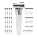 Produktbild: Relaxdays 10027942_55 Partytröten 50er Pack, Luftrüssel Kinder, Tröten Kindergeburtstag, Party Pack Krachmacher, Blasrüssel, silber, 2 x 3 x 8 cm