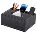 Produktbild: PU Leder Kosmetiktücher Rechteckig Taschentücher Box Organisator Tissue Box m...