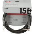 Produktbild: Instrumentenkabel Fender Pro Series 4,5 m BLK Angled Audio Kabel Gitarre NEU