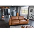 Produktbild: KAWOLA Sofa BODHI 3-Sitzer Leder hellbraun