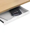 Produktbild: Desktronic Schreibtisch-Organizer, Untertisch-Aufbewahrungsbox, Schreibtisch für Büro Schule Homeoffice Schreibwaren, Metallschublade, Versteckte Schubladenbox (Weiß)