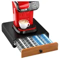 Produktbild: Verchromter Kapselhalter für Tassimo 64 Kapseln Kaffee Organizer Metall