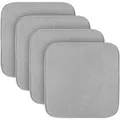 Produktbild: Bestlivings Stuhlkissen Struktur Hellgrau 38 x 38 x 3 cm 4er Pack
