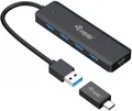 Produktbild: Equip 4-Port-USB-3.2 Gen 1-Hub und Adapter für USB-C 5 Port - 128959