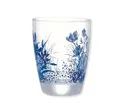 Produktbild: GreenGate Wasserglas Kristel blau Trinkglas Blumen Wiese Landhaus Vintage 250 ml