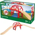 Produktbild: BRIO Spielzeugeisenbahn-Zubehör World 33699, Bahnbrücke mit Auffahrten, Holz/Kunststoff, 4-teilig