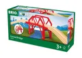 Produktbild: BRIO® Spielzeugeisenbahn-Brücke Brio World Eisenbahn Brücke Bahnbrücke mit Auffahrten 4 Teile 33699