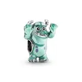 Produktbild: PANDORA Disney x Pixar Sulley Charm-Anhänger aus Sterling-Silber, Kompatibel Moments Armbänder, 792031C01