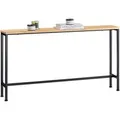 Produktbild: SoBuy Konsolentisch Schmal für Flur oder Wohnzimmer 120x65x20cm Natur Schwarz FSB19-E