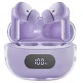 Produktbild: Intenso Buds Plus - TWS True Wireless Kopfhörer T313AE mit Active Noise Cancelling, ENC, Bluetooth und bis zu 25 Std. Musikwiedergabe, Lila