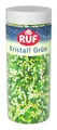Produktbild: RUF Crystal Green Streusel, glänzende Torten-Deko, Zucker-Perlen in grün weiß und schimmernde grüne Zucker-Kristalle, zum Verzieren von Plätzchen, Cupcakes Deko