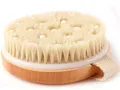 Produktbild: Dry Brushing Body Brush – zur Körpertrockenmassage – Naturborsten & Kirschbau...