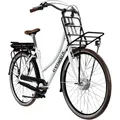 Produktbild: Tretwerk Sophia E Bike Damen Herren 28 Zoll Pedelec 3 Gang Elektrofahrrad mit 522 Wh Elektro Damenfahrrad Citybike mit Bluetooth und App (weiß, 49 cm)