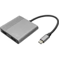 Produktbild: Digitus DA-70828 HDMI / USB-C® Adapter [1x USB-C® - 2x HDMI-Buchse] Schwarz