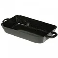 Produktbild: Riess Bratpfanne 26x17x5cm Profi Emaille schwarz Auflaufform Bräter Spülmaschine