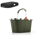 Produktbild: reisenthel carrybag urban forest grün Einkaufskorb Tasche BK5040 + Cover Schwarz