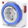 Produktbild: Bearware - 24h Kompakte Zeitschaltuhr 15 Min. Zeitintervalle / Kinderschutzsicherung
