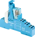 Produktbild: FIN 48.P8.7 24V - Koppelrelais Push-In, 2 CO, 10 A, 24 V DC sensitiv