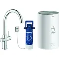 Produktbild: Grohe Armatur RED DUO mit Boiler M-Size, C-Auslauf chrom - Silber
